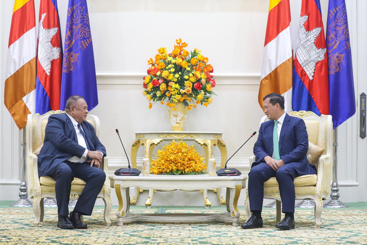 សម្តេចមហាបវរធិបតី ហ៊ុន ម៉ាណែត អនុញ្ញាតឱ្យរដ្ឋមន្ត្រីការបរទេសទីម័រឡេស្តេ ចូលជួបសម្តែងការគួរសម និងពិភាក្សាការងារ