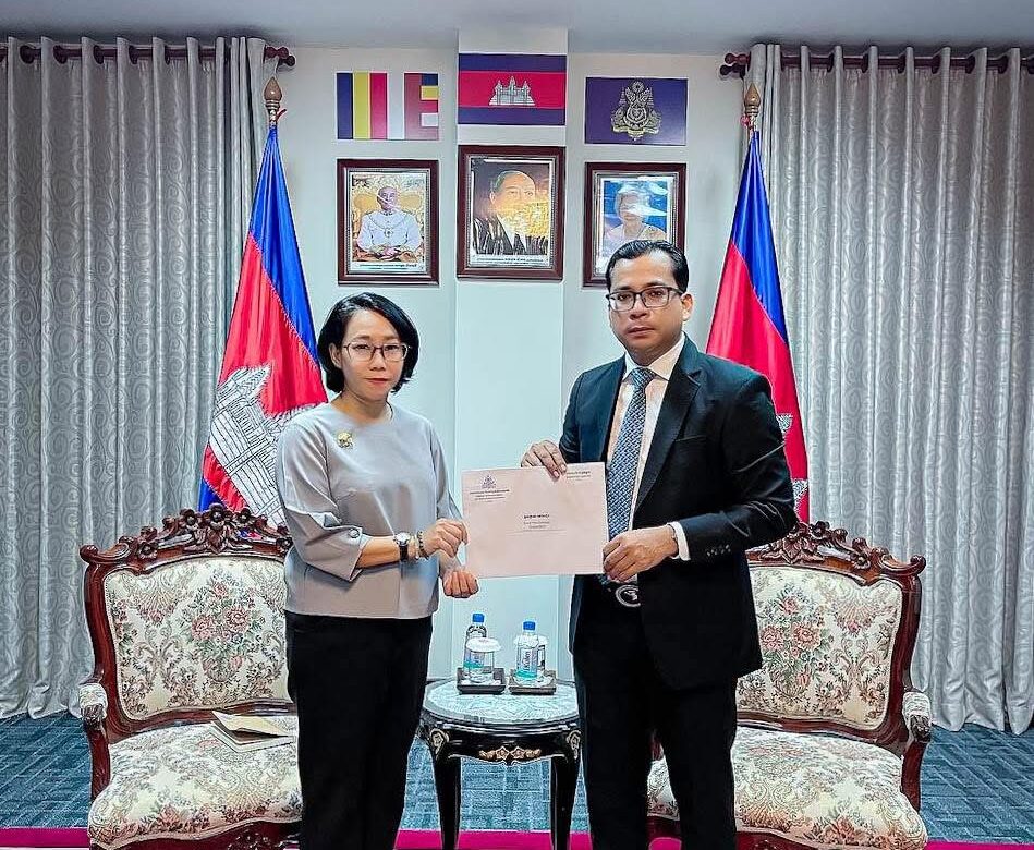 ក្រសួង​ការបរទេស​កម្ពុជា​ កោះហៅ​ភារធារី​ស្តីទីស្ថានទូតថៃមកទទួលកំណត់ទូត